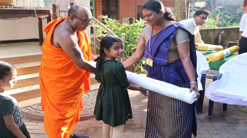 “Athata Athak” Project Supports Flood-Affected Students of Vijayaba Maha Vidyalaya